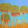 ..Sunset Moonrise<br>Acrylic on Canvas<br>30 x 20 inches