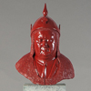 ..Red Victor I<br>Bronze<br>18 ½ x 10 ¼  x 9 inches (Steel Base 44" tall)